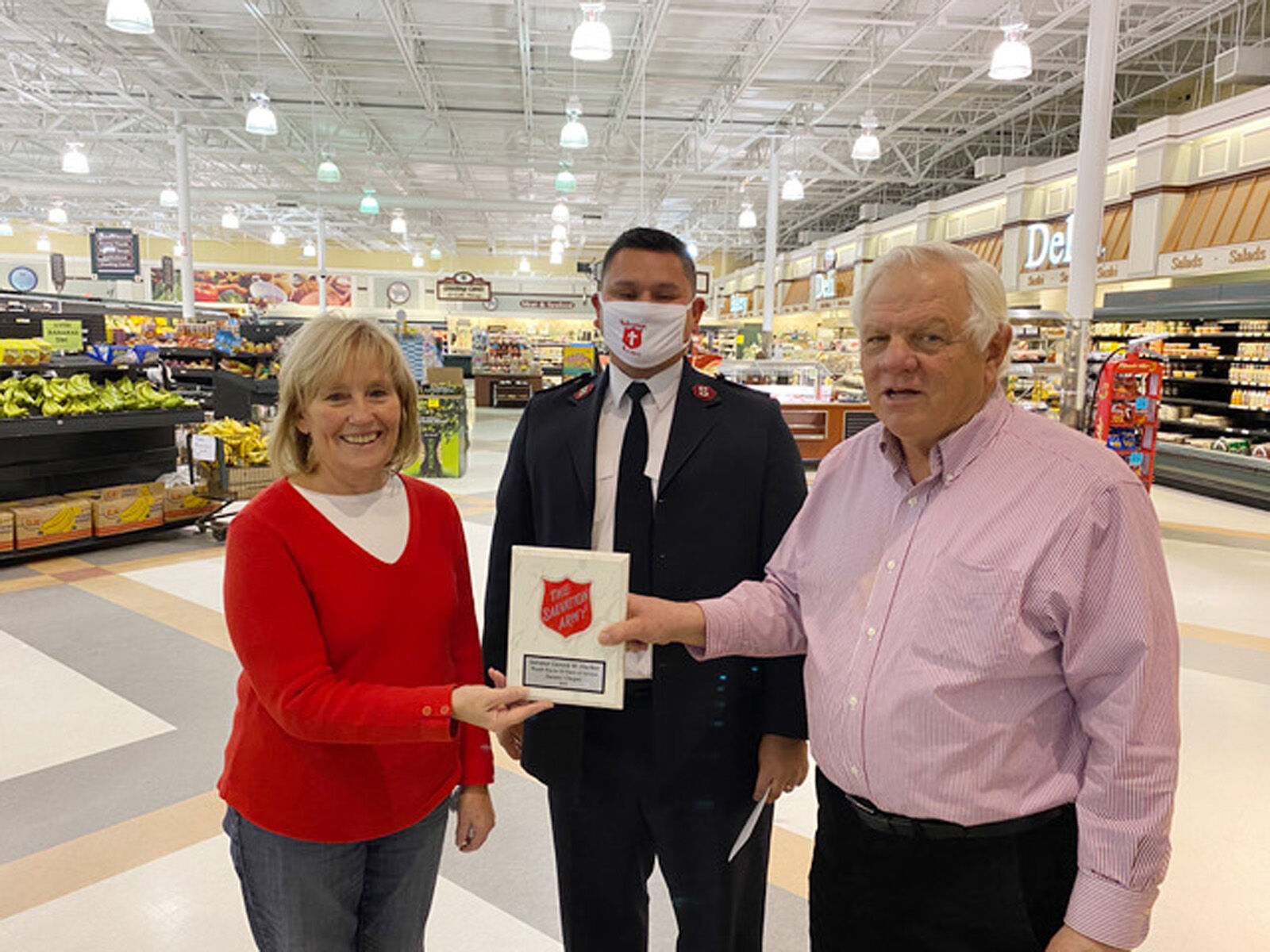 Hockers award from Salvation Army
